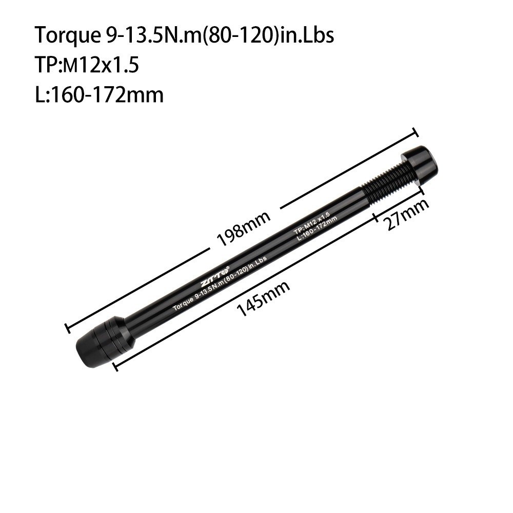 Thru Axle Adapter For Bike Trainer - Adapter osi przelotowej ZTTO Trainer M12x1.0/1.5/1.75,