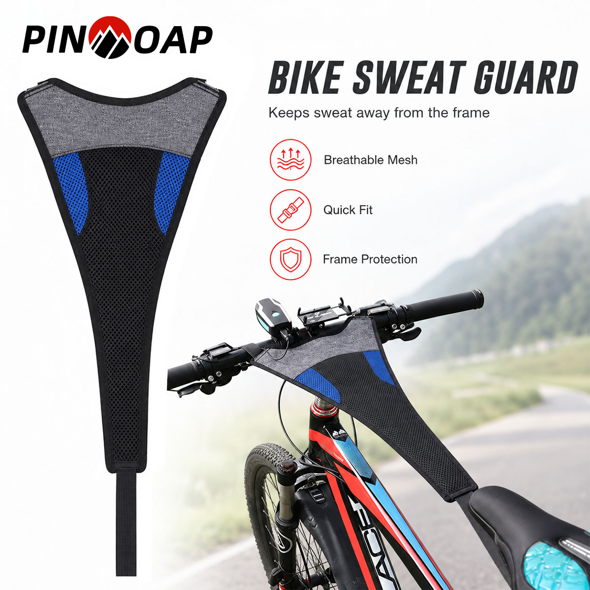 Bike Trainer Sweat Cover Guard - PINMOAP 1 szt. Osłona przeciwpotna do