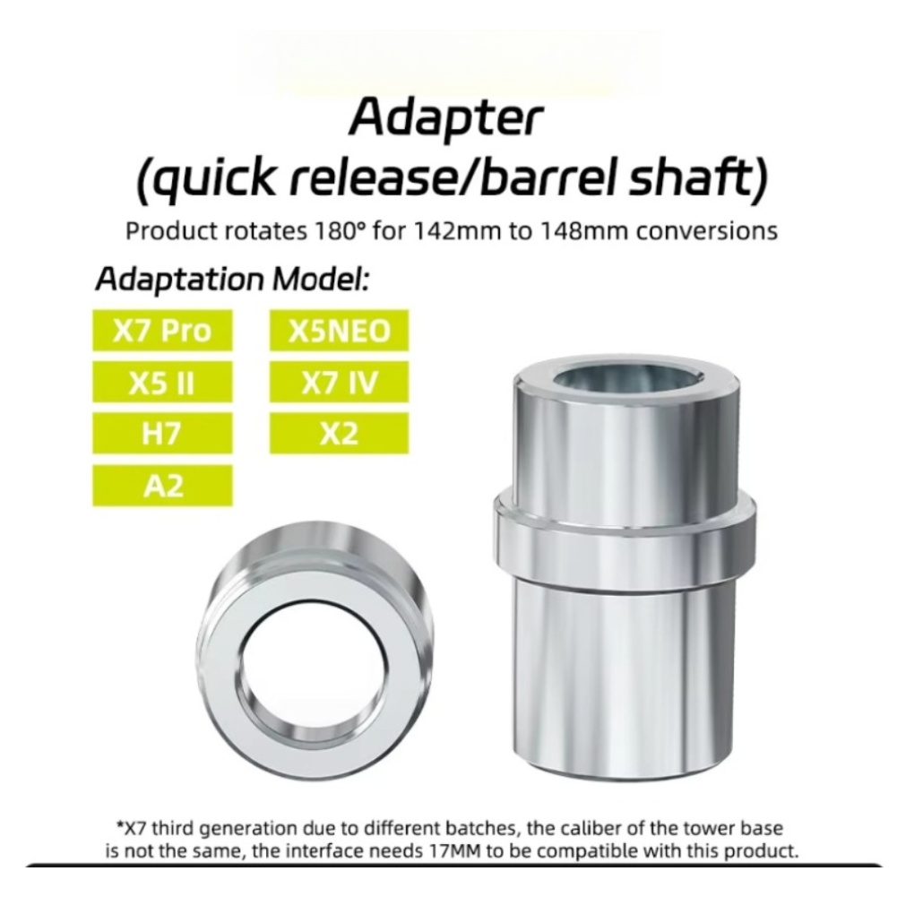 Thru Axle Adapter For Bike Trainer - Zestaw 2 adapterów do przejścia osi