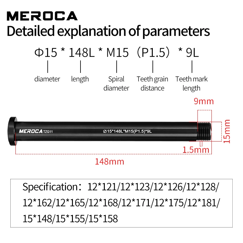 MEROCA MTB Szosowy Rower Oś Pr – Thru Axle Adapter For Bike Trainer recenzja i cena